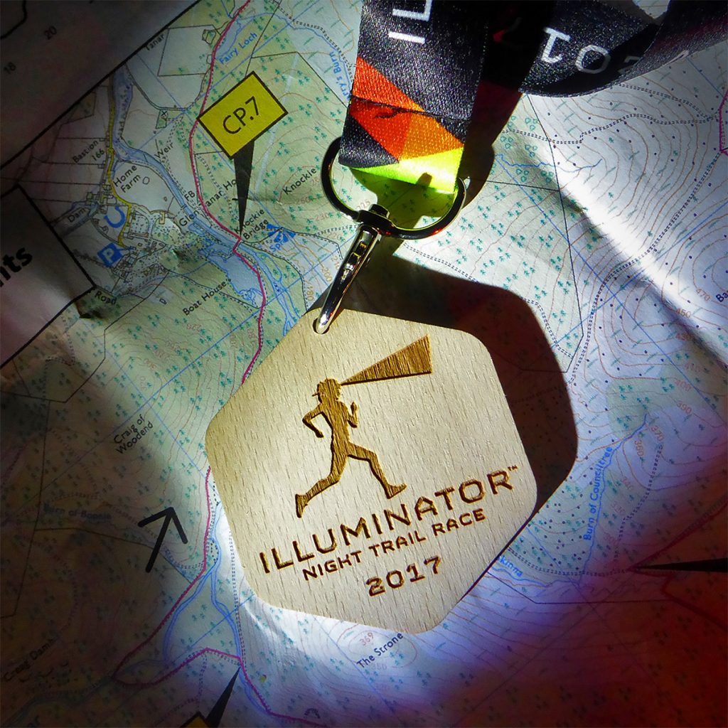 Illuminator 2017 medal and course map